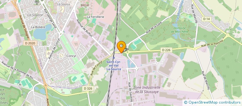 localisation de l'entreprise MONSIEUR JACQUES DUFOUR  SAINT-CYR-EN-VAL