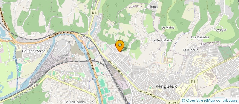 localisation de l'entreprise MONSIEUR JACQUES DUFOUR à PERIGUEUX