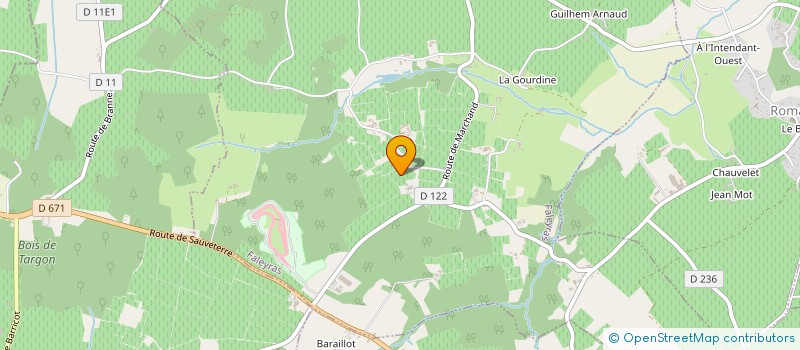 localisation de l'entreprise MONSIEUR JACQUES DUFOURG  TARGON