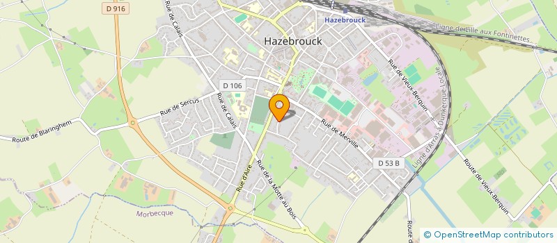localisation de l'entreprise MONSIEUR JACQUES DUMES à HAZEBROUCK