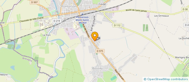 localisation de l'entreprise MONSIEUR JACQUES DUMONT  PONTORSON