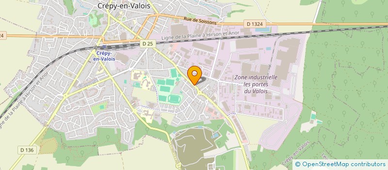 localisation de l'entreprise MONSIEUR JACQUES DUMONT  CREPY-EN-VALOIS