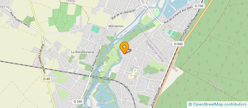 localisation de l'entreprise MONSIEUR JACQUES DUPONT  CHALETTE-SUR-LOING