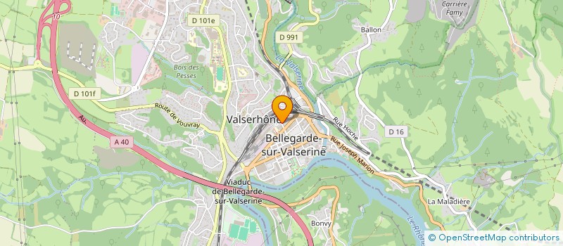 localisation de l'entreprise MONSIEUR JACQUES DUPRAZ à VALSERHONE