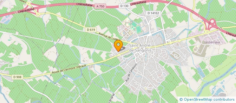 localisation de l'entreprise MONSIEUR JACQUES DURAND  SAINT-ANDRE-DE-SANGONIS