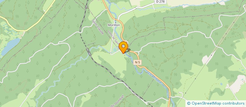 localisation de l'entreprise MONSIEUR JACQUES DURANTON  LA CHAUX-DU-DOMBIEF