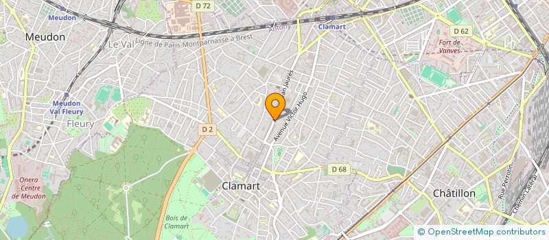 localisation de l'entreprise MONSIEUR JACQUES DURUISSEAU à CLAMART