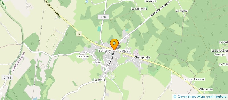 localisation de l'entreprise MONSIEUR JACQUES DURVILLE à SOLIGNY-LA-TRAPPE