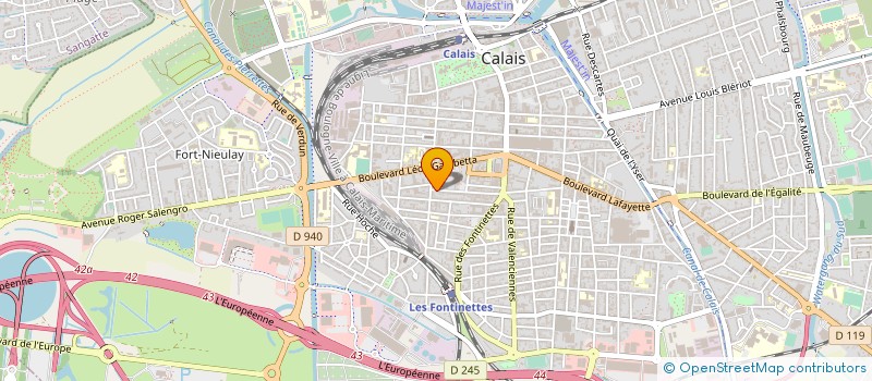 localisation de l'entreprise MONSIEUR JACQUES DUSAUTOIR  CALAIS