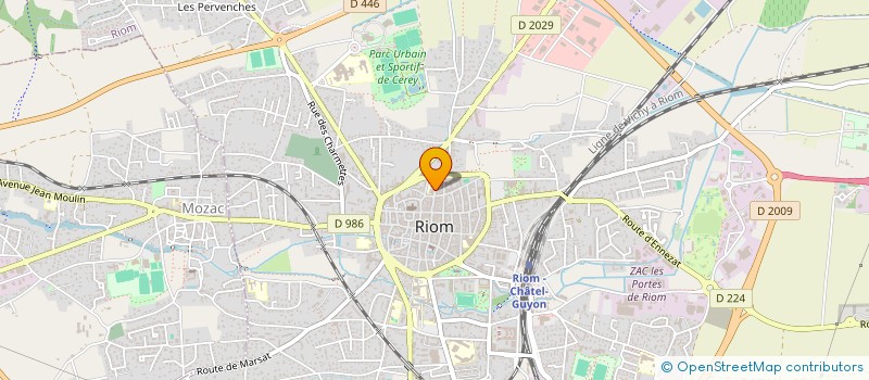 localisation de l'entreprise MONSIEUR JACQUES DUSSILLOL à RIOM