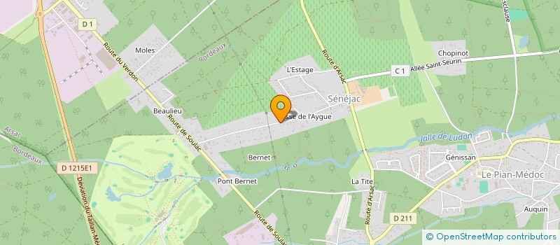 localisation de l'entreprise MONSIEUR JACQUES DUTILH  LE PIAN-MEDOC