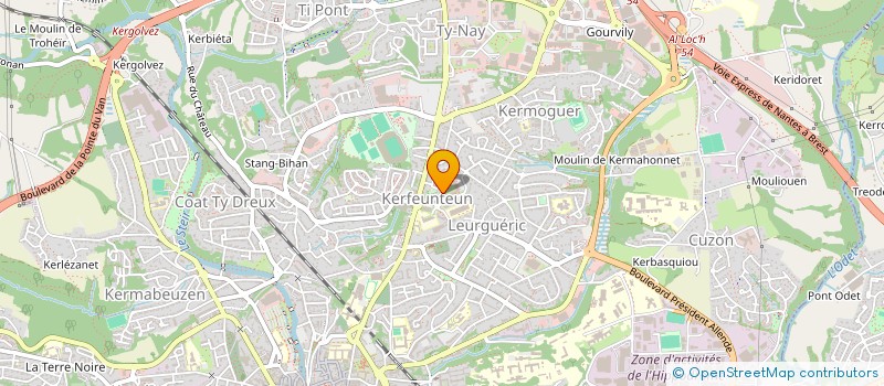 localisation de l'entreprise MONSIEUR JACQUES DUVAL à QUIMPER