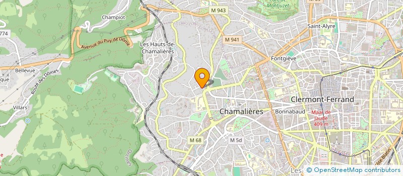 localisation de l'entreprise MONSIEUR JACQUES ECHARD  CHAMALIERES