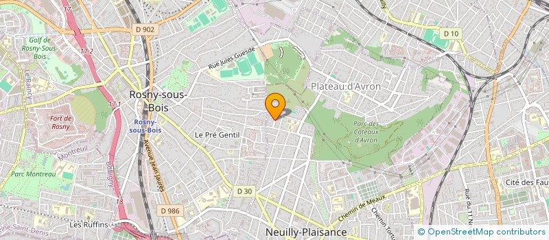 localisation de l'entreprise MONSIEUR JACQUES ELBAZ à NEUILLY-PLAISANCE
