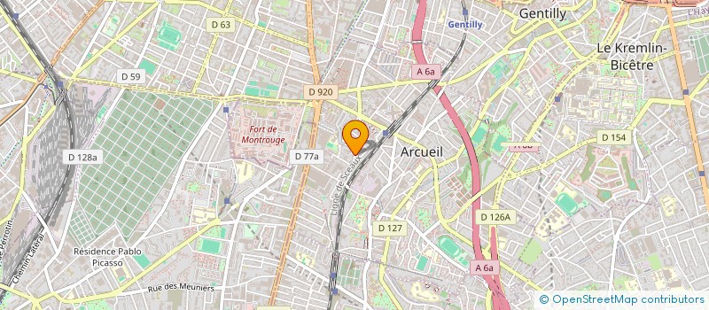 localisation de l'entreprise MONSIEUR JACQUES ERRA  ARCUEIL