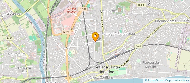 localisation de l'entreprise MONSIEUR JACQUES ERVE EBONGUE  CONFLANS-SAINTE-HONORINE