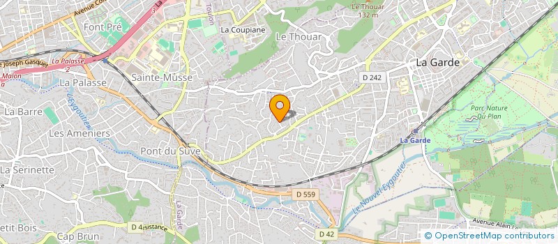 localisation de l'entreprise MONSIEUR JACQUES ESQUERRA  LA GARDE