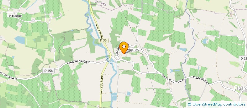 localisation de l'entreprise MONSIEUR JACQUES ESTINGOY  LAGARDERE