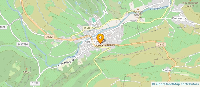 localisation de l'entreprise MONSIEUR JACQUES ETIENNE à SAINT-CHINIAN