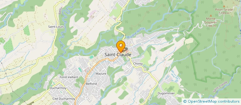 localisation de l'entreprise MONSIEUR JACQUES ETIENNE à SAINT-CLAUDE