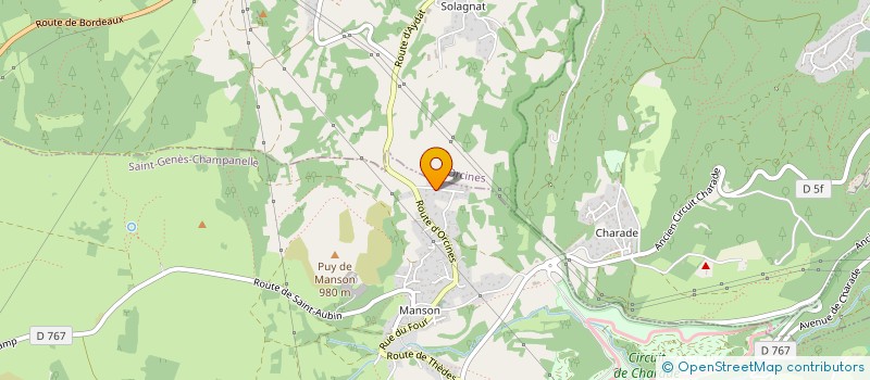 localisation de l'entreprise MONSIEUR JACQUES-ETIENNE MARCHAL  SAINT-GENES-CHAMPANELLE