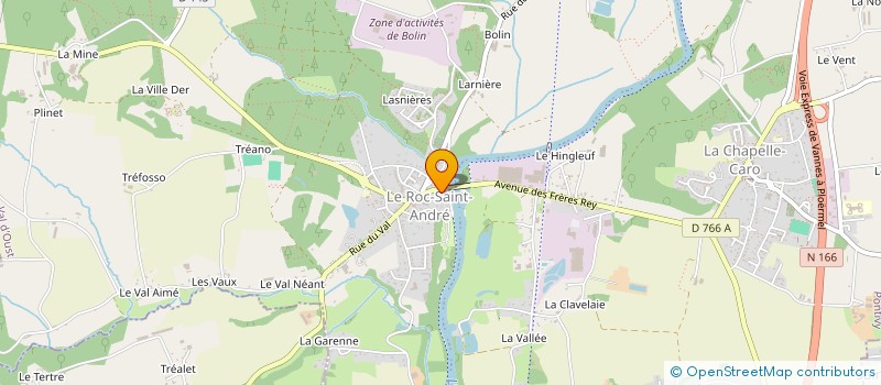 localisation de l'entreprise MONSIEUR JACQUES EVAIN  VAL D'OUST