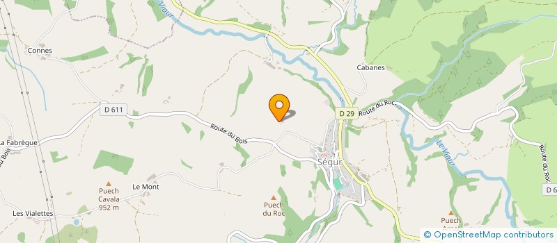 localisation de l'entreprise MONSIEUR JACQUES FABRY  SEGUR