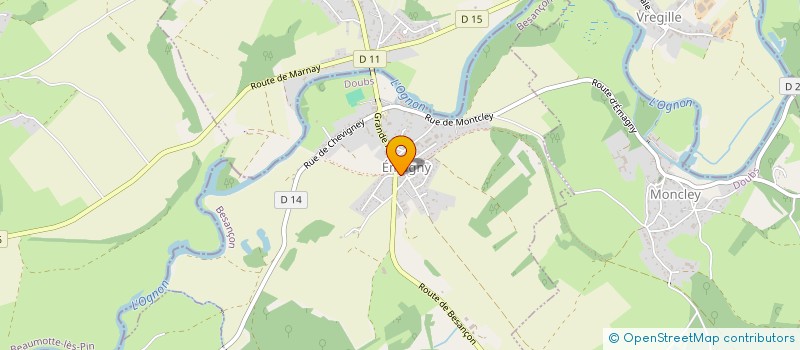 localisation de l'entreprise MONSIEUR JACQUES FAHY  EMAGNY