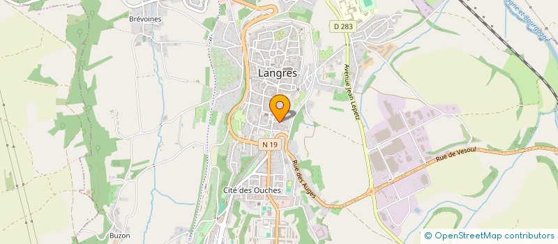 localisation de l'entreprise MONSIEUR JACQUES FAIVRE à LANGRES