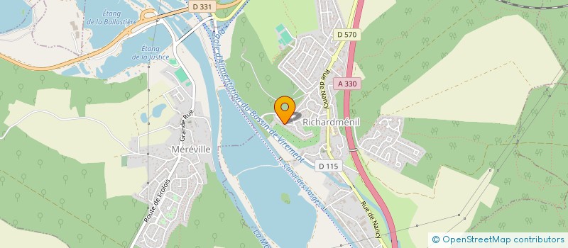 localisation de l'entreprise MONSIEUR JACQUES FAIVRE  RICHARDMENIL