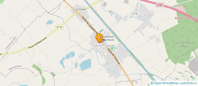 localisation de l'entreprise MONSIEUR JACQUES FALGA  SAINT-PORQUIER