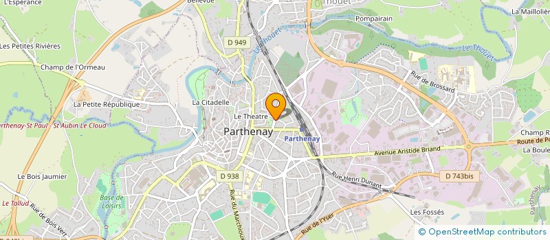 localisation de l'entreprise MONSIEUR JACQUES FAUCHER  PARTHENAY