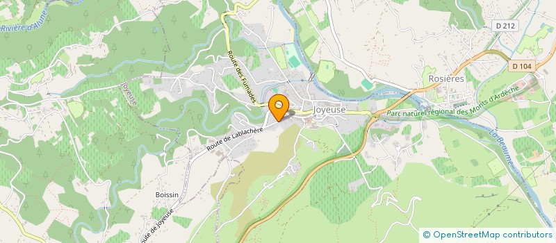 localisation de l'entreprise MONSIEUR JACQUES FAURE  JOYEUSE