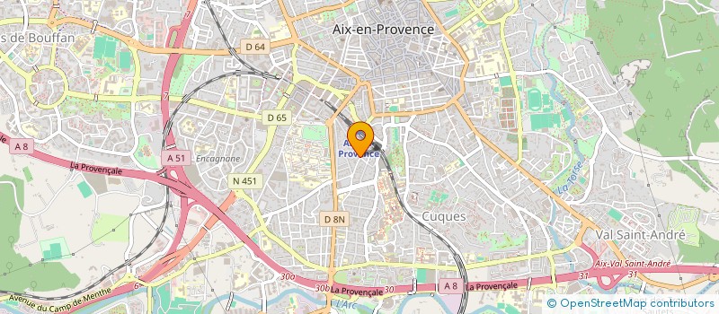 localisation de l'entreprise MONSIEUR JACQUES FAURIAT à AIX-EN-PROVENCE