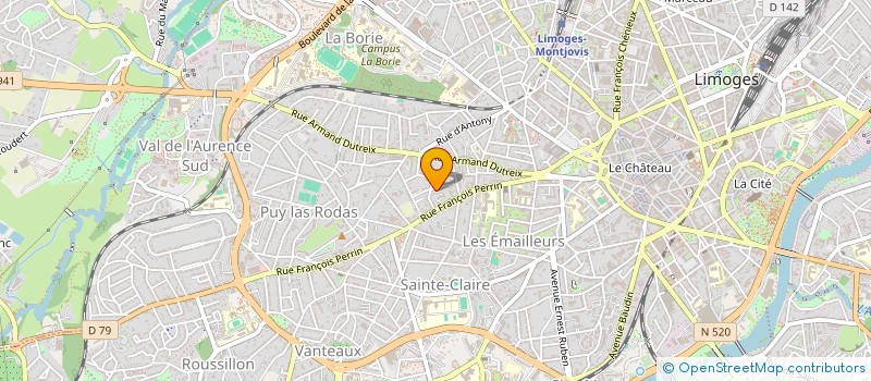 localisation de l'entreprise MONSIEUR JACQUES FAURIE à LIMOGES