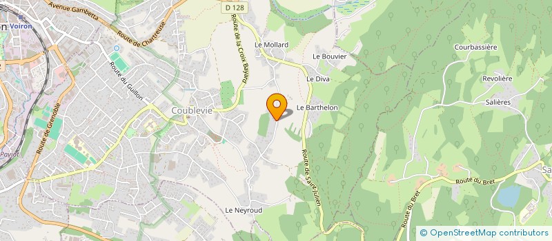 localisation de l'entreprise MONSIEUR JACQUES FAVET  COUBLEVIE