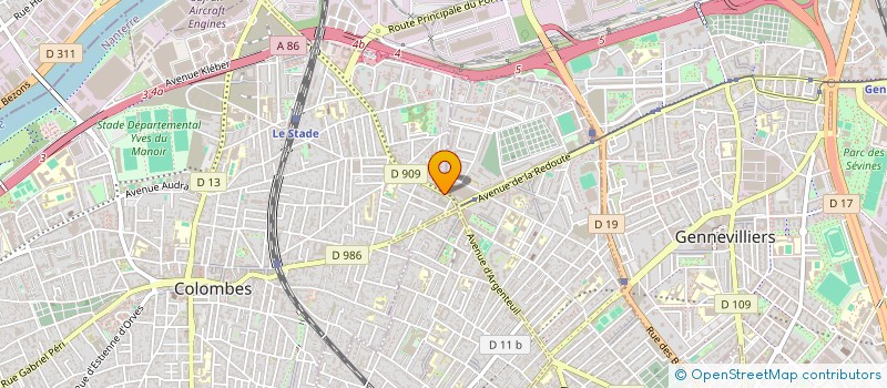 localisation de l'entreprise MONSIEUR JACQUES FEINSOHN à COLOMBES