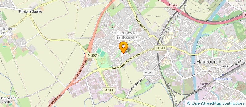 localisation de l'entreprise MONSIEUR JACQUES FERET  HALLENNES-LEZ-HAUBOURDIN