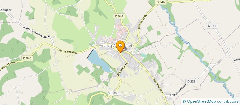 localisation de l'entreprise MONSIEUR JACQUES FEUGA à ARZACQ-ARRAZIGUET