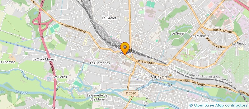 localisation de l'entreprise MONSIEUR JACQUES FEUILLET  VIERZON
