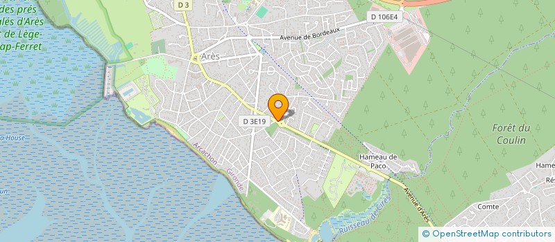 localisation de l'entreprise MONSIEUR JACQUES FICHBEN  ARES