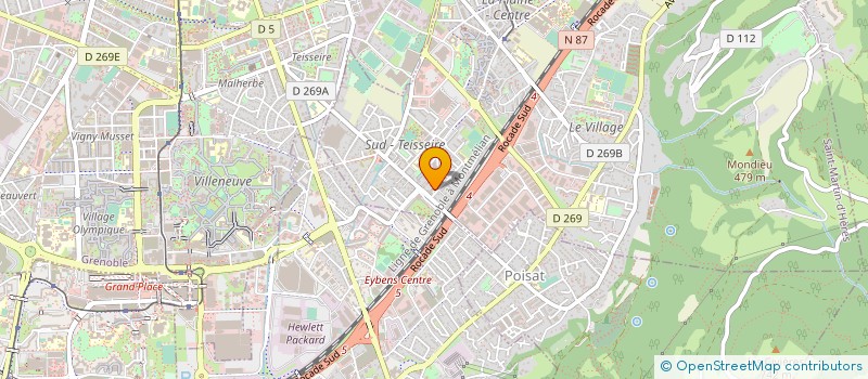 localisation de l'entreprise MONSIEUR JACQUES FINET  SAINT-MARTIN-D'HERES