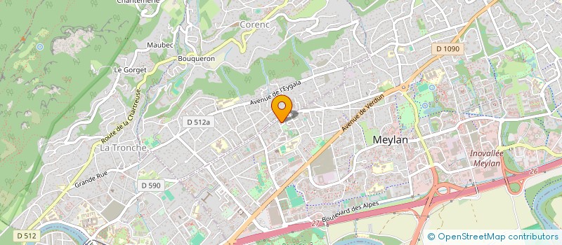 localisation de l'entreprise MONSIEUR JACQUES FIORETTI à MEYLAN