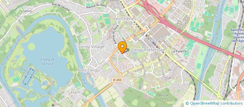 localisation de l'entreprise MONSIEUR JACQUES FLEURET  CERGY