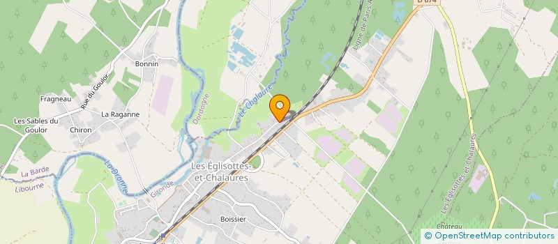 localisation de l'entreprise MONSIEUR JACQUES FLORES  LES EGLISOTTES ET CHALAURES