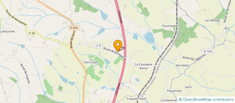 localisation de l'entreprise MONSIEUR JACQUES FLOURS  MONTPEZAT-DE-QUERCY