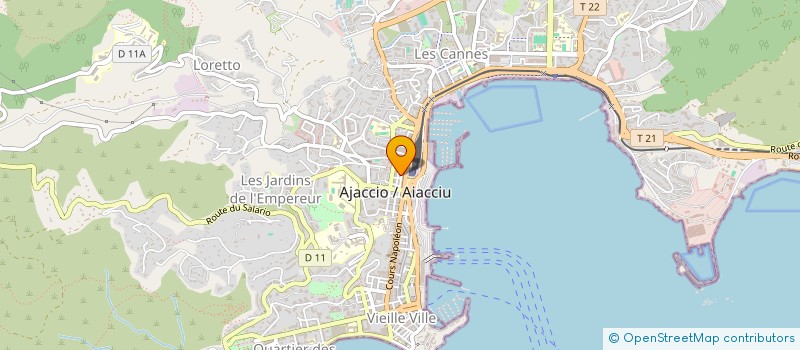 localisation de l'entreprise MONSIEUR JACQUES FORCIOLI  AJACCIO