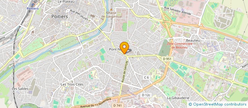 localisation de l'entreprise MONSIEUR JACQUES FORET  POITIERS