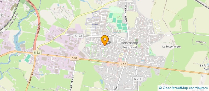 localisation de l'entreprise MONSIEUR JACQUES FORGIN  BONCHAMP-LES-LAVAL