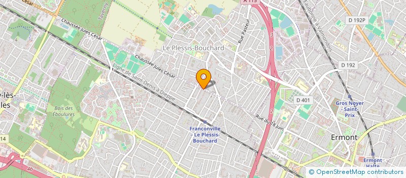 localisation de l'entreprise MONSIEUR JACQUES FORTIER  FRANCONVILLE